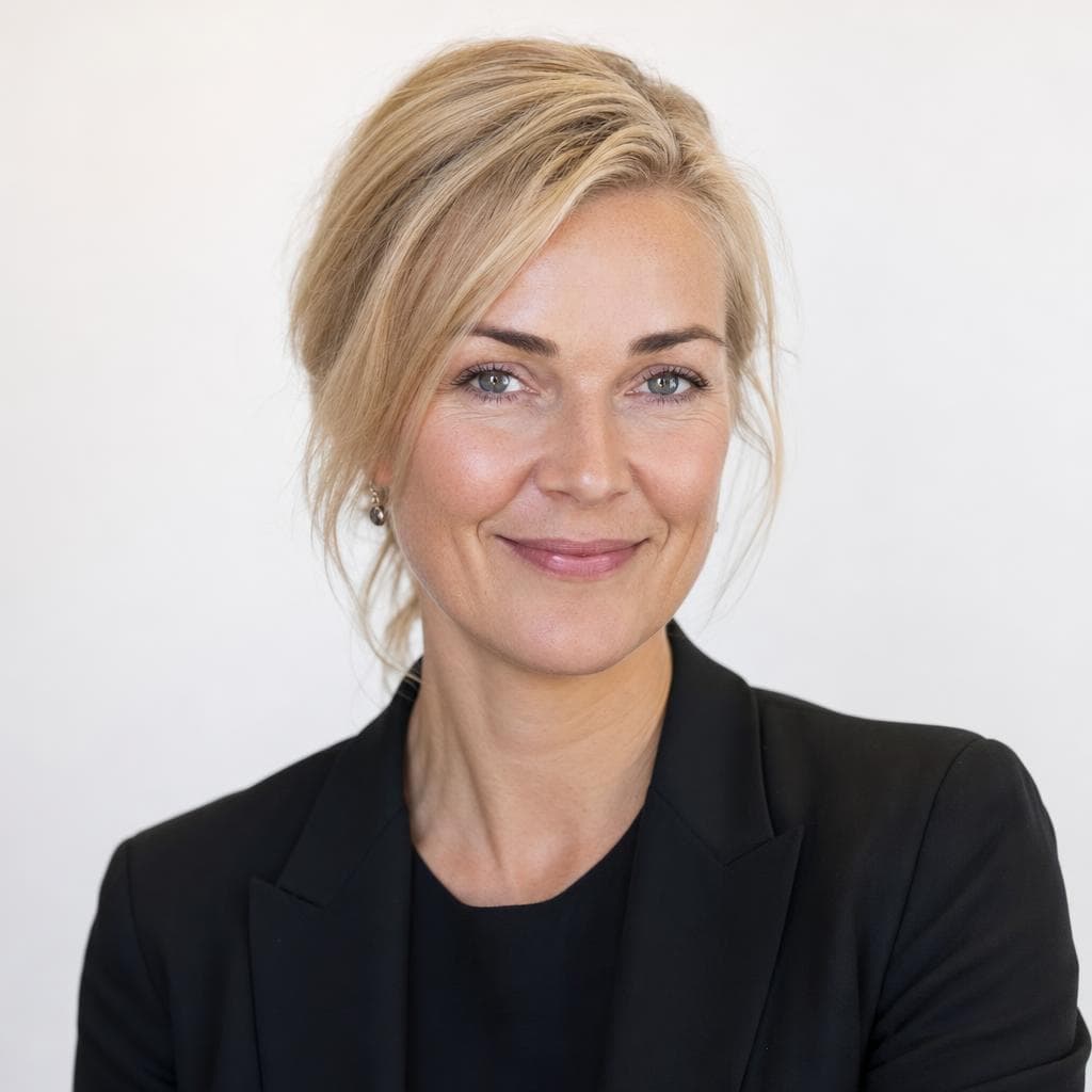 AI-generated profile photo sample for an HR manager
