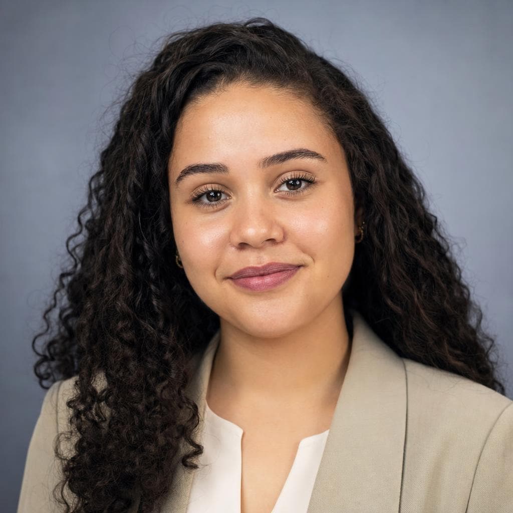 AI-gegenereerde voorbeeldprofielfoto van een Nederlandse mbo-student