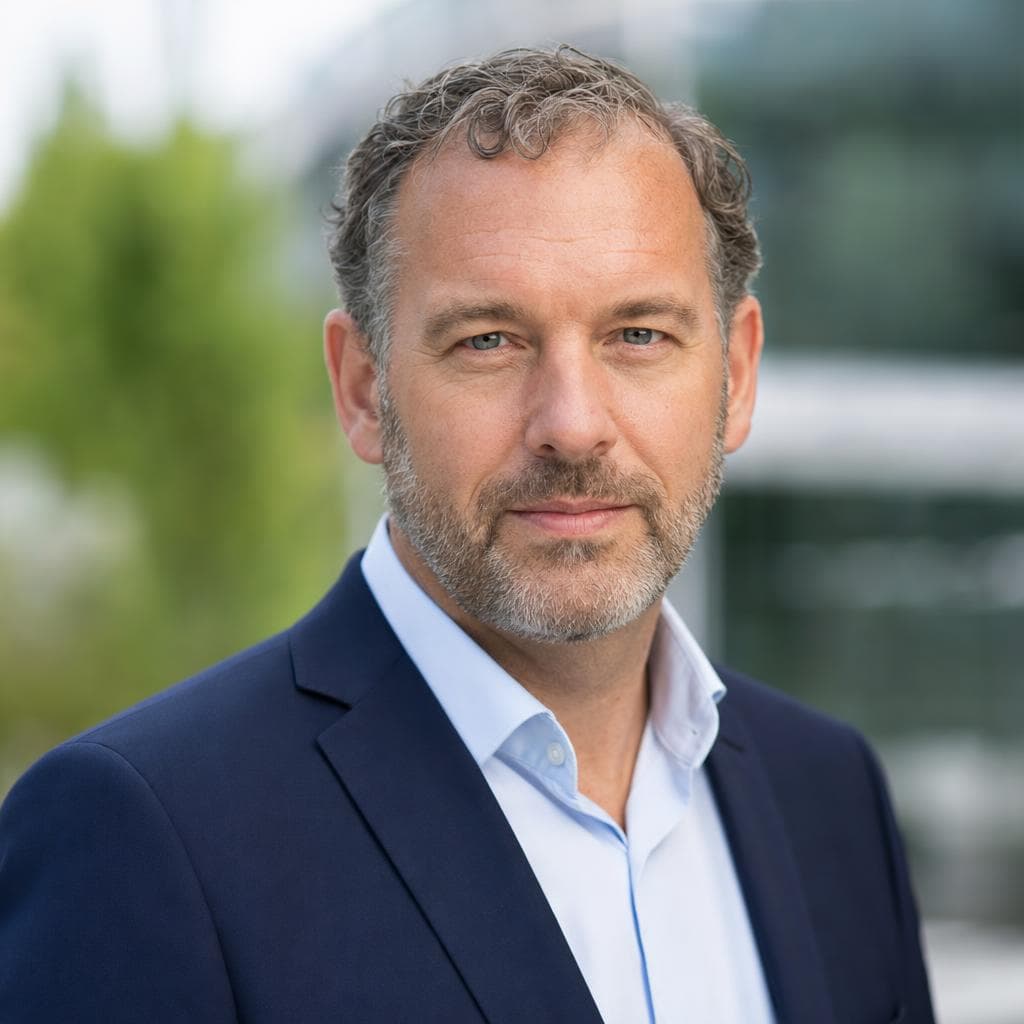 AI-gegenereerde voorbeeldprofielfoto van een Nederlandse operations manager