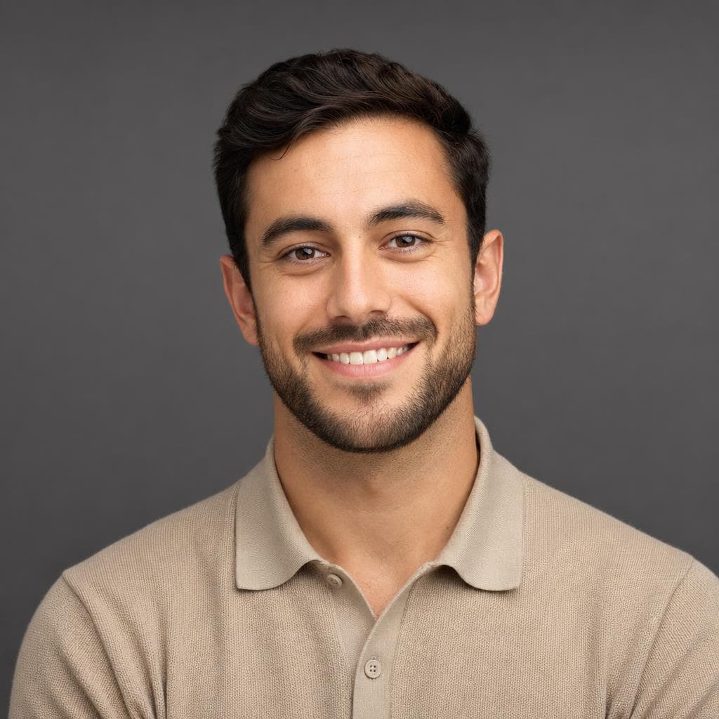 AI-generated profile photo sample for a tech professional in the Netherlands