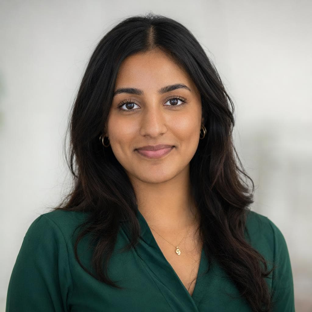 AI-generated profile photo sample for an international student applying in the Netherlands